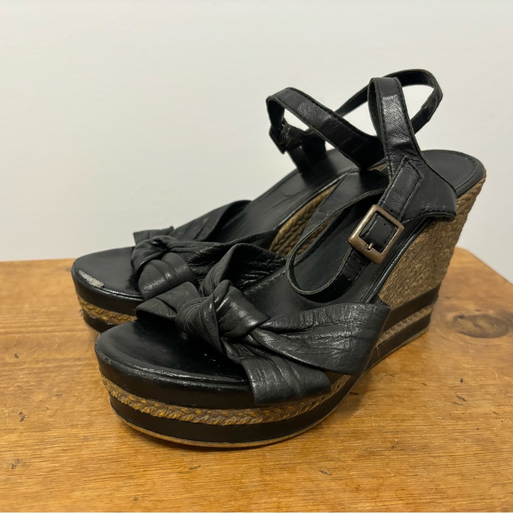Browns Shoes Espadrilles Mary Jane Wedges